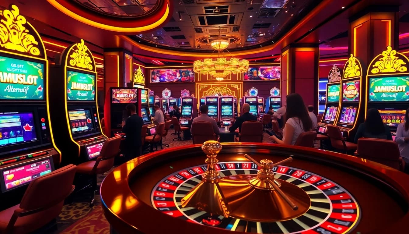 Experience the excitement of JAMUSLOT alternatif featuring modern slot machines and high stakes gaming.