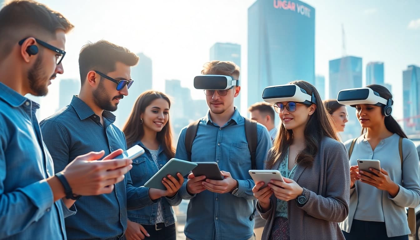Engaging representation of technological advancements at https://mohamedmmblog.tech featuring AI and IoT integration.