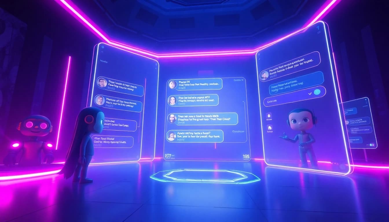 Engage in immersive NSFW AI chat interactions within a futuristic digital interface