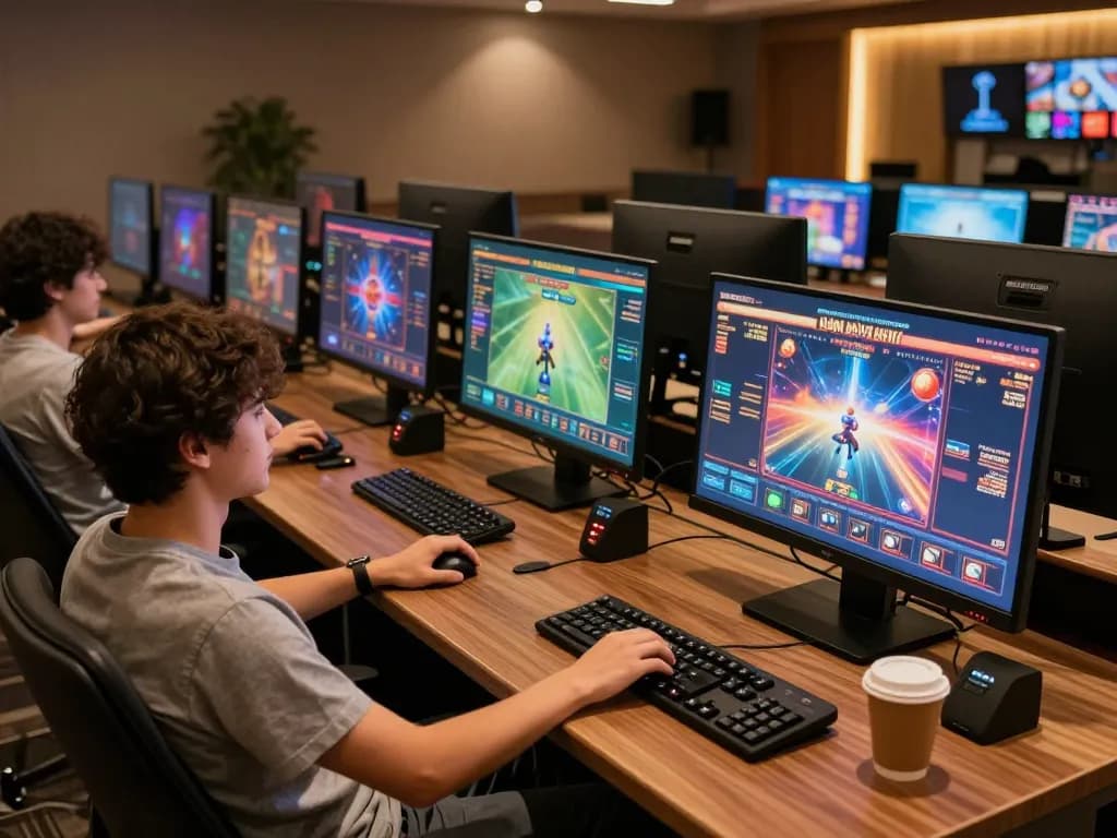 Experiencing exciting gameplay at u888 online casino setup with multiple screens and engaging interfaces.