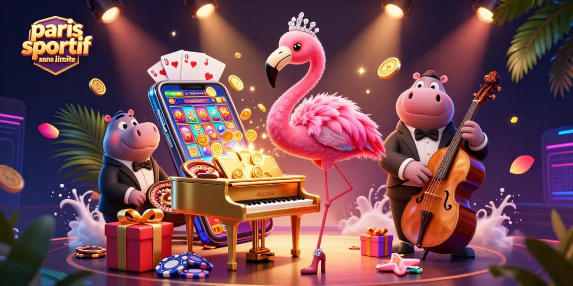 Placer des paris sportifs sans limite avec une ambiance festive de casino.
