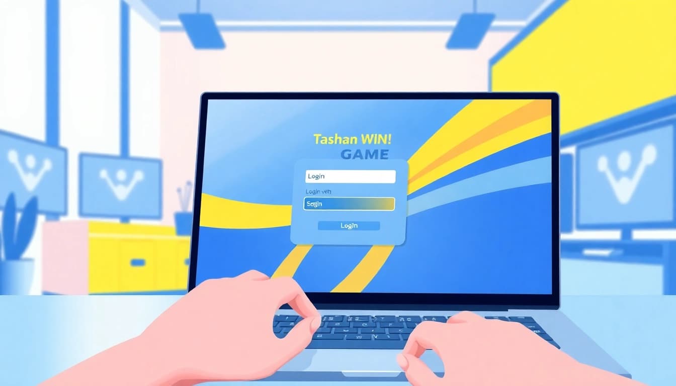 Step into the Tashan Win login process with an engaging user interface on display.