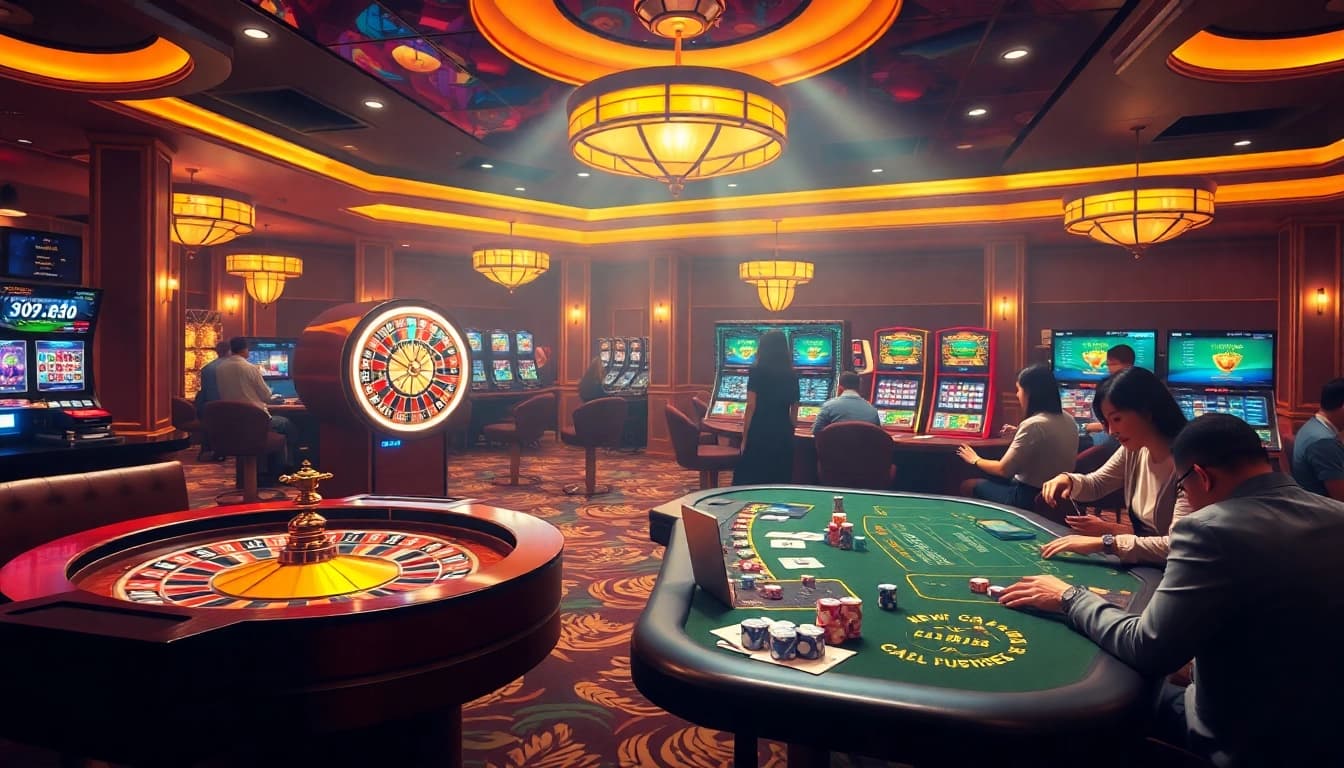 Experience thrilling gameplay at https://rr88.wales/ with vibrant casino tables and engaging slot machines.