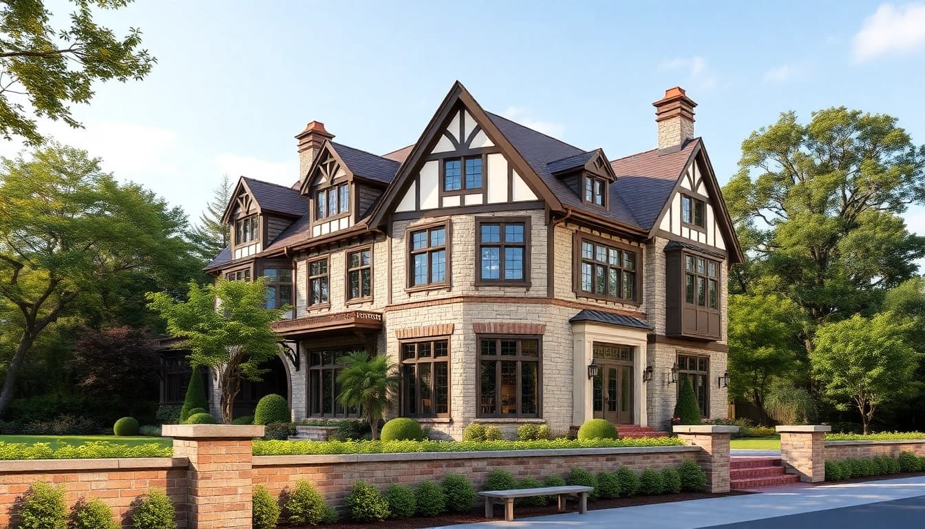 Wellesley Tudor Expansion showcasing high-end details of an elegant architectural design.