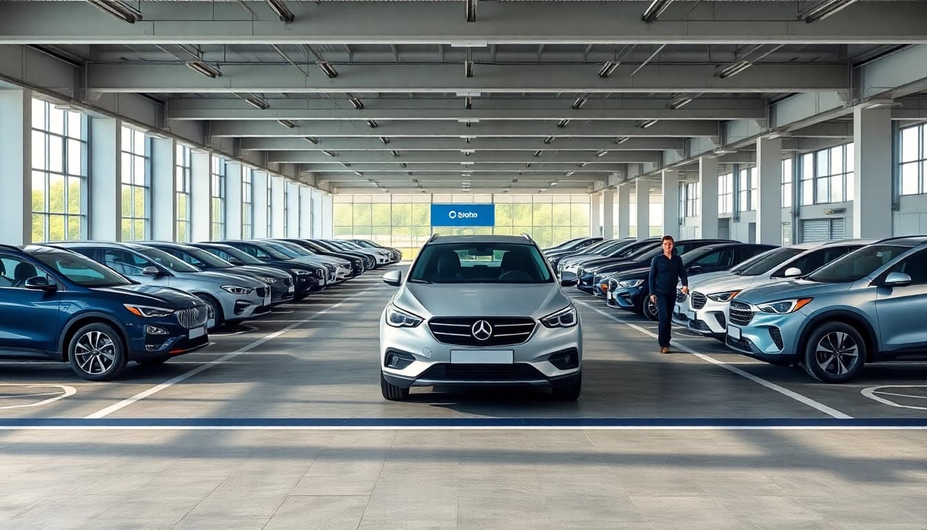 rent a car moldova at a modern rental facility in Chisinau with diverse vehicles