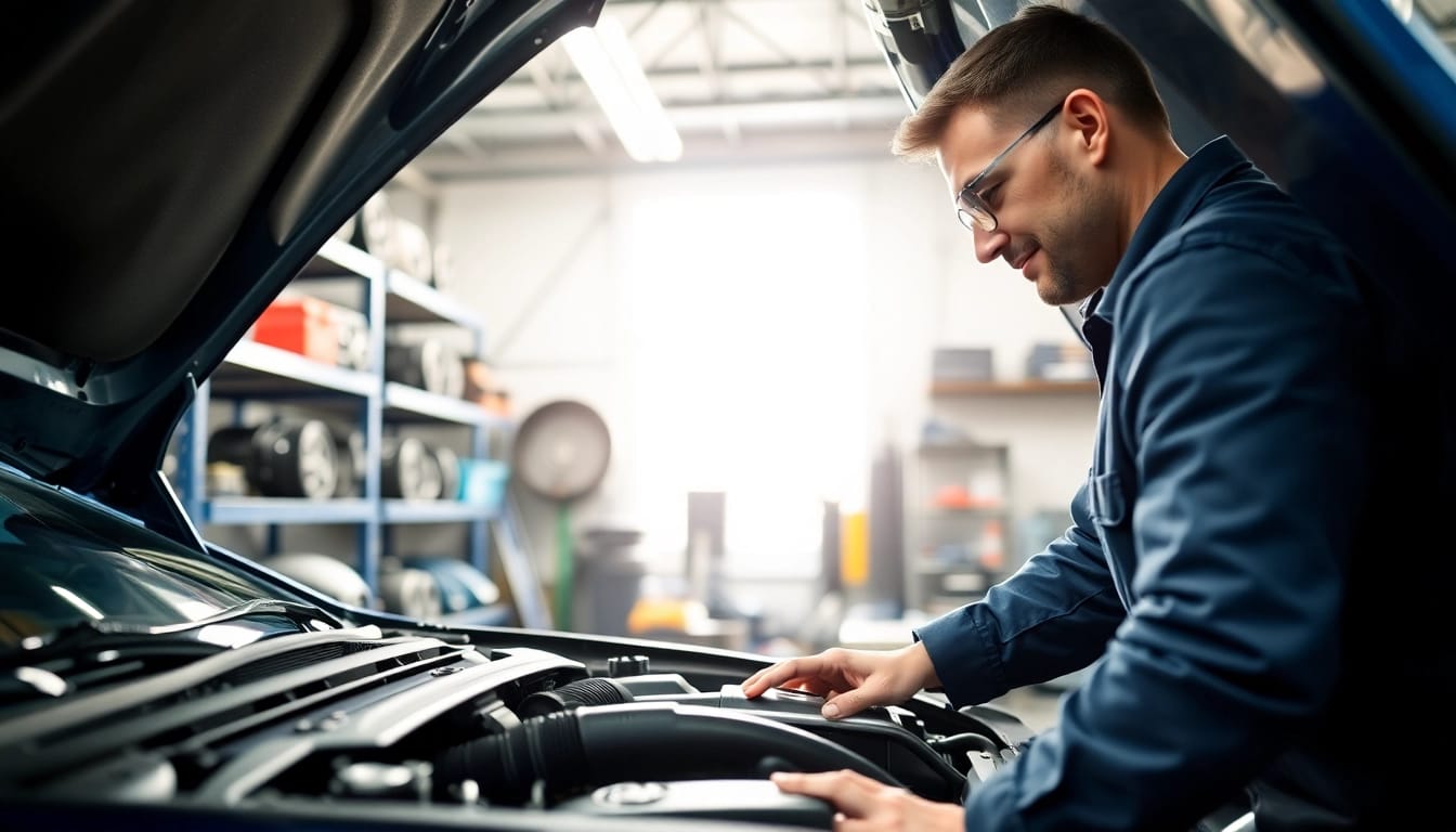 Explore mechanical breakdown coverage alternative in a professional garage setting with a mechanic.
