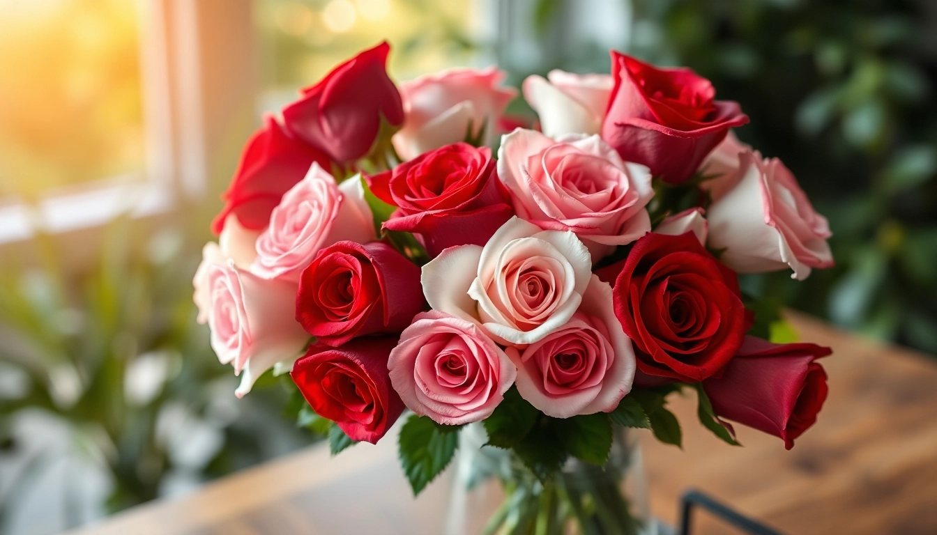 Beautify your space with stunning valentines flowers bouquet showcasing various hues and textures.