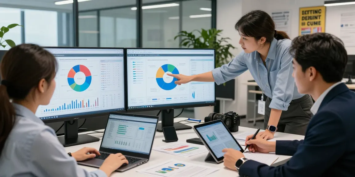 Team collaborating on financial crime intelligence data in a modern office setting