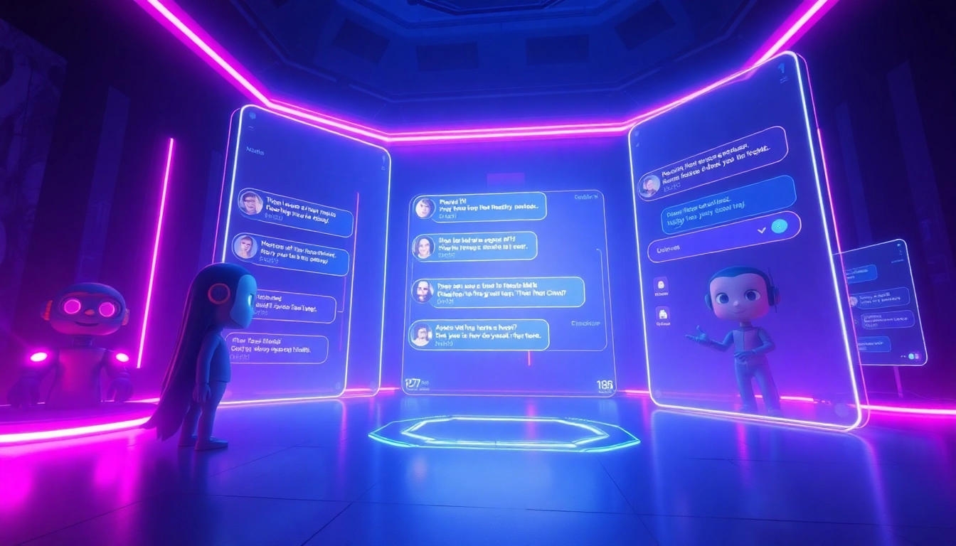 Engage in immersive NSFW AI chat interactions within a futuristic digital interface