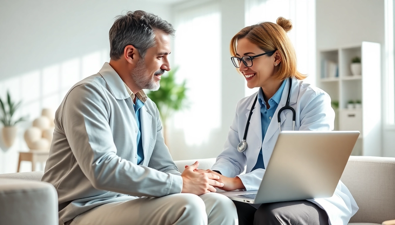 Engage with online medical advice from real doctors through virtual consultations in a modern setting.