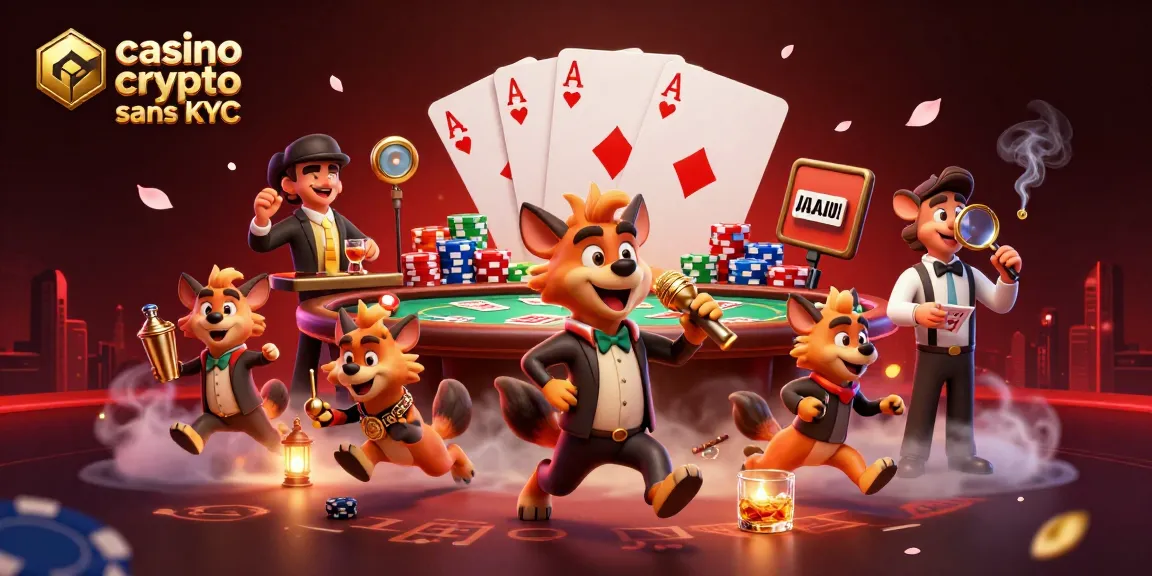 Rencontrez les hyènes au casino crypto sans KYC, un club vibrant rempli de jeux et de rires.