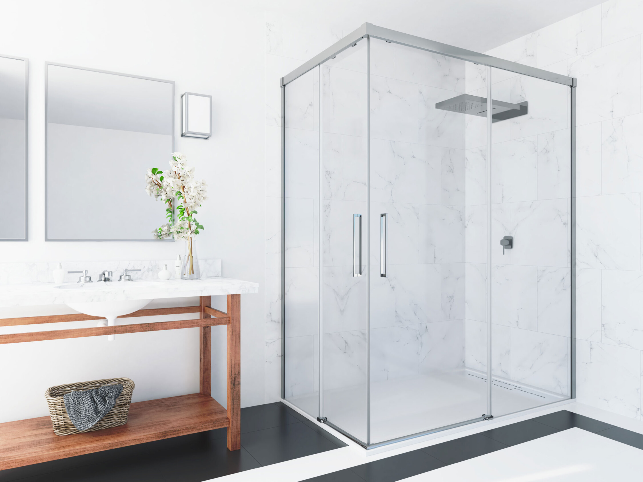 Sonni Duschkabine: Design trifft langlebige Materialien