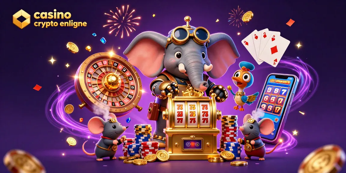 Gagnez avec le casino crypto en ligne, découvrant des machines à sous et des roulettes à travers des pièces d'or.
