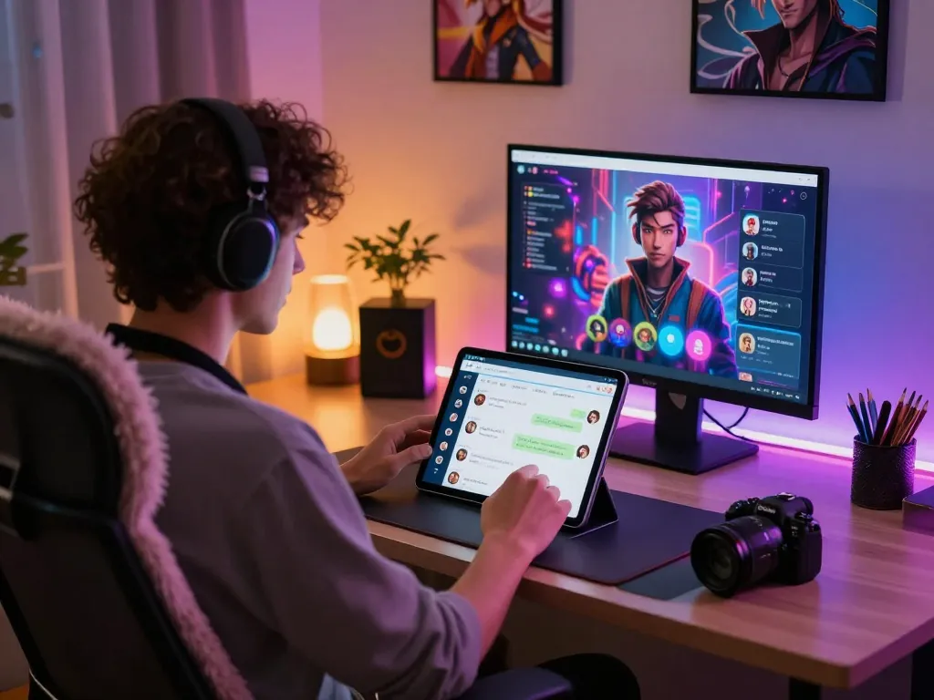 Experience ai nsfw chat with vibrant avatars and engaging interactions in a cozy digital setting.