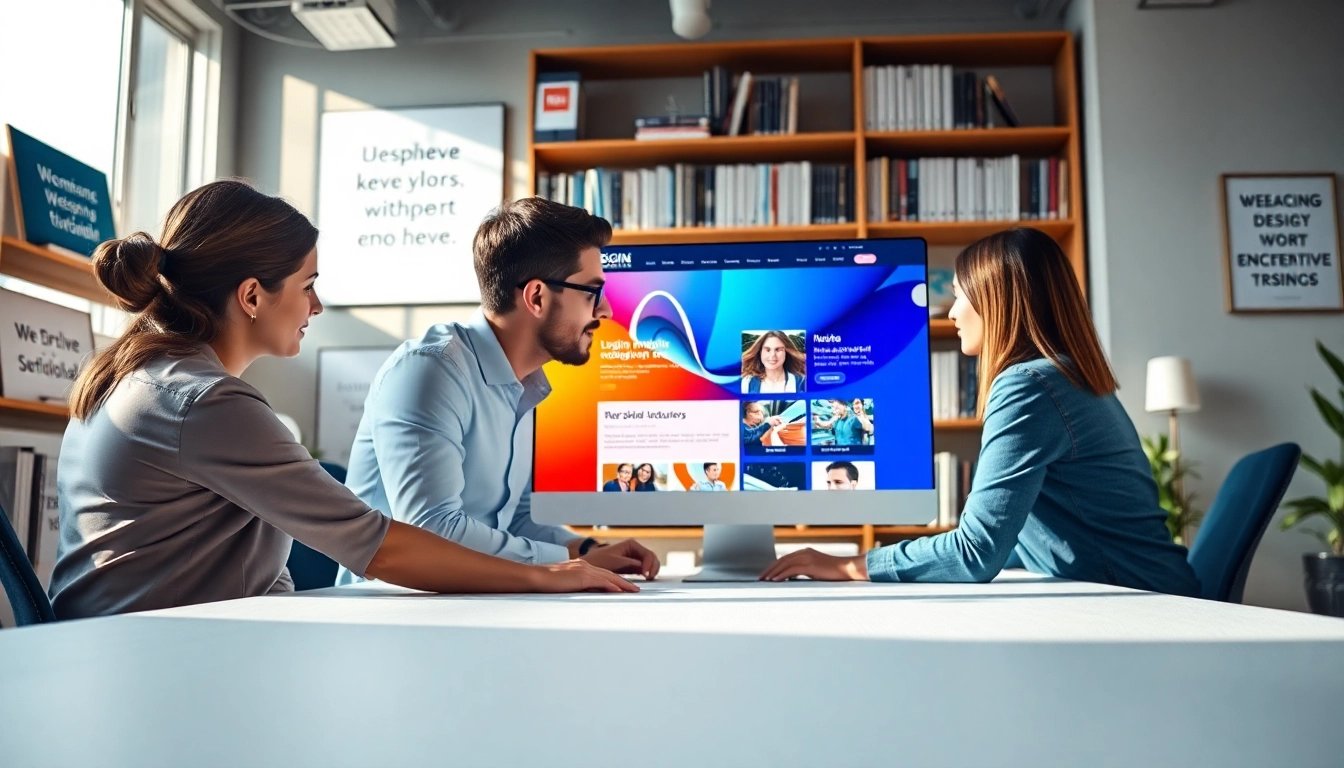 Webdesign Agentur präsentiert innovative Designs bei der Kundenberatung