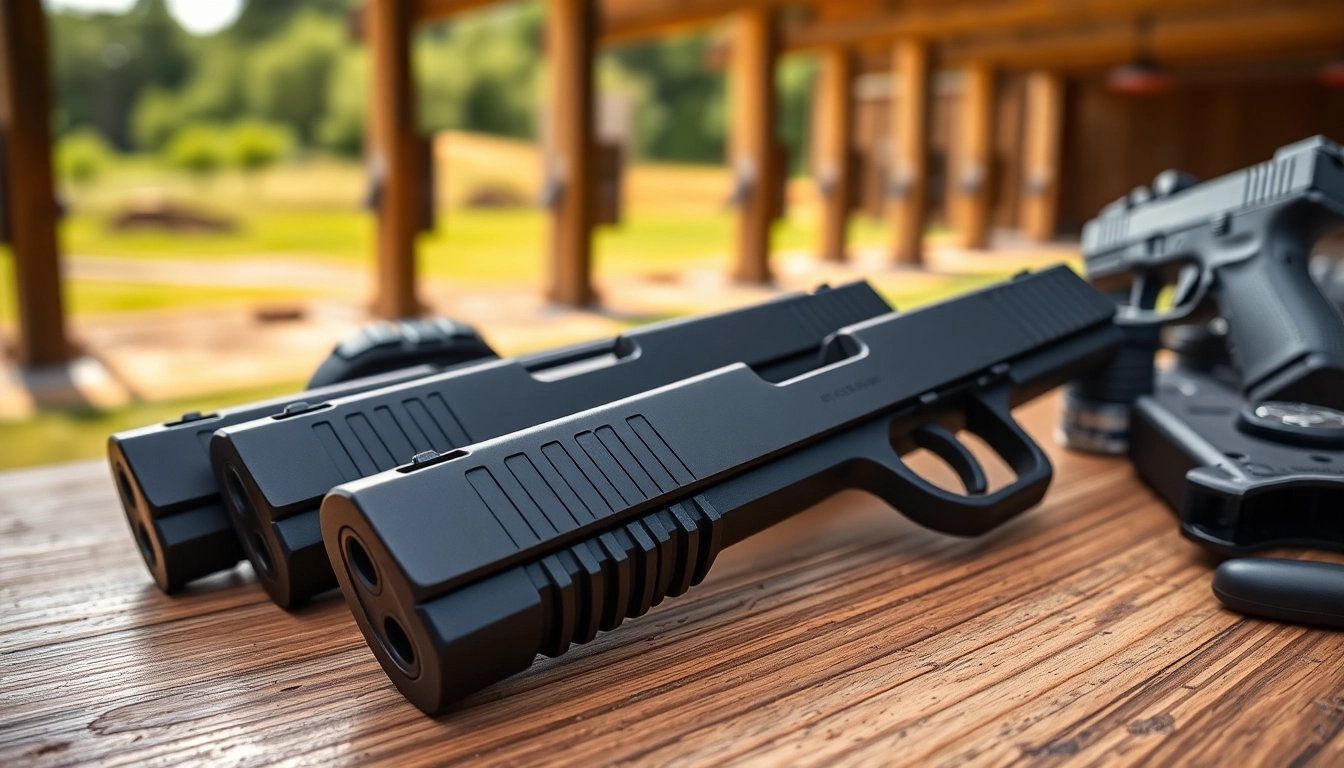 View high-quality glock 19 slides showcasing detailed craftsmanship on a tactical setup.