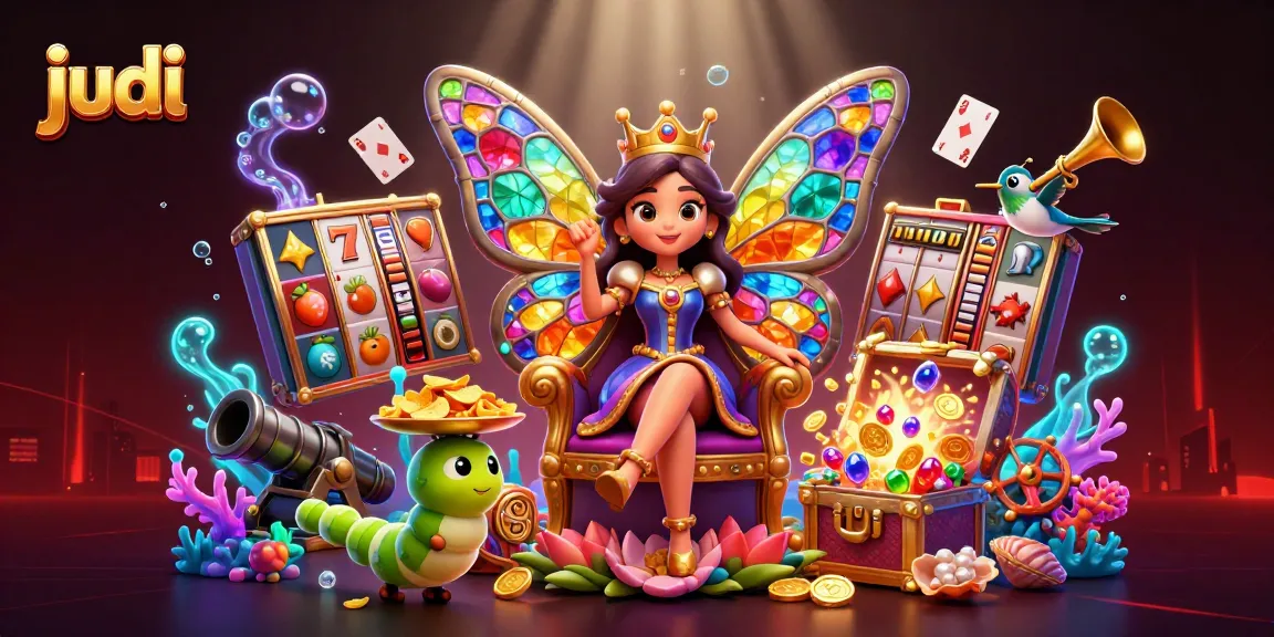 Experience judi in a colorful slot paradise with captivating characters and dynamic elements.