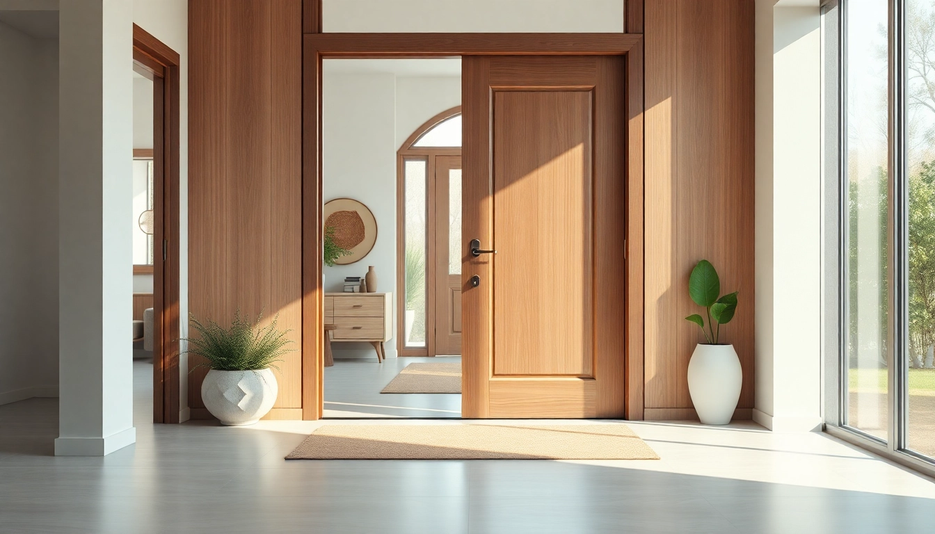 Enhance your space with a single leaf swing door that combines elegance and functionality seamlessly.