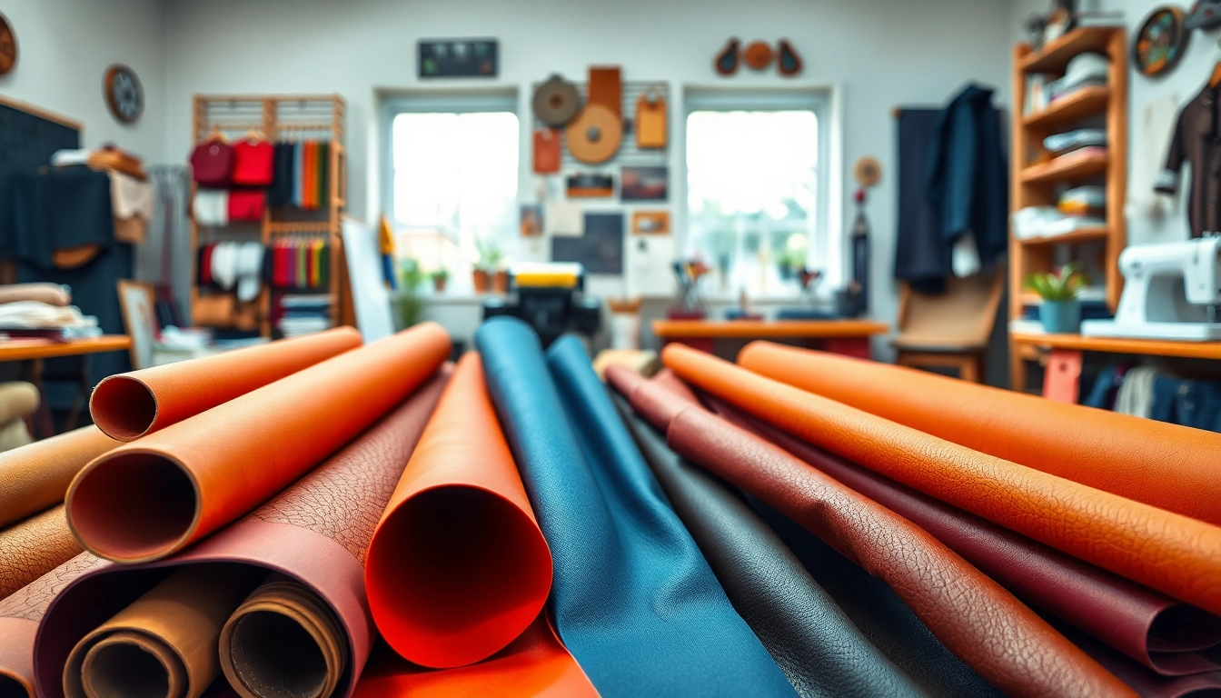 Gebruik kunst leer voor unieke DIY-projecten in verschillende texturen en kleuren.