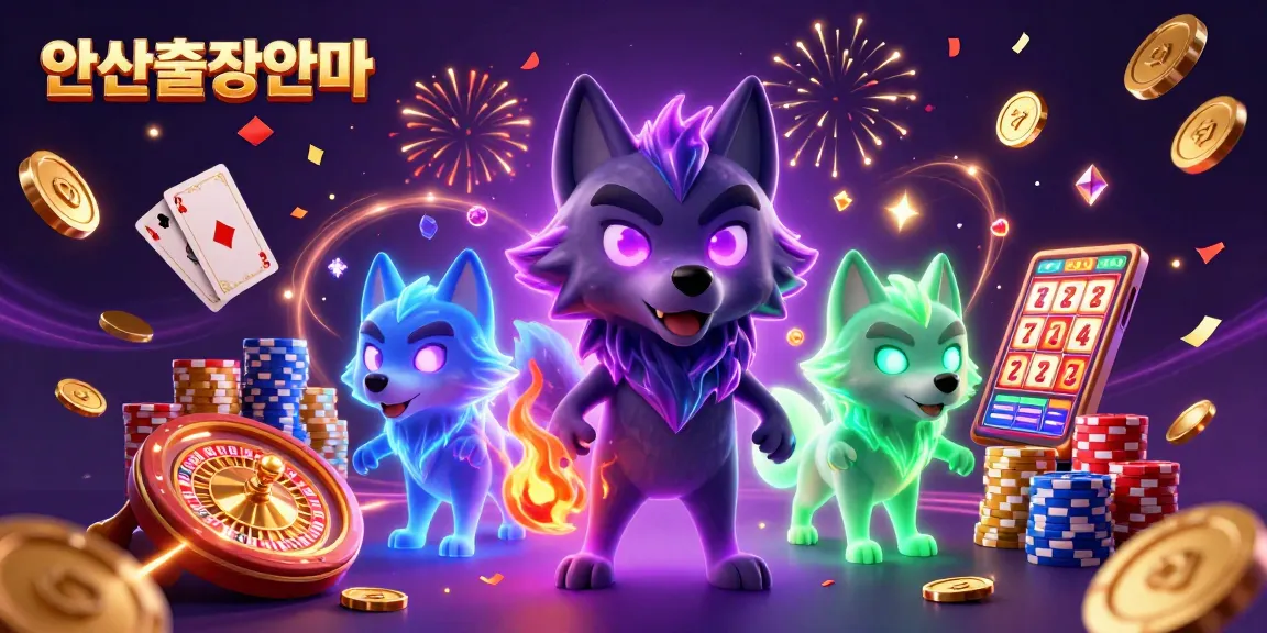 Experience thrilling 안산출장안마 with spirited wolves, colorful chips, and glowing coins.