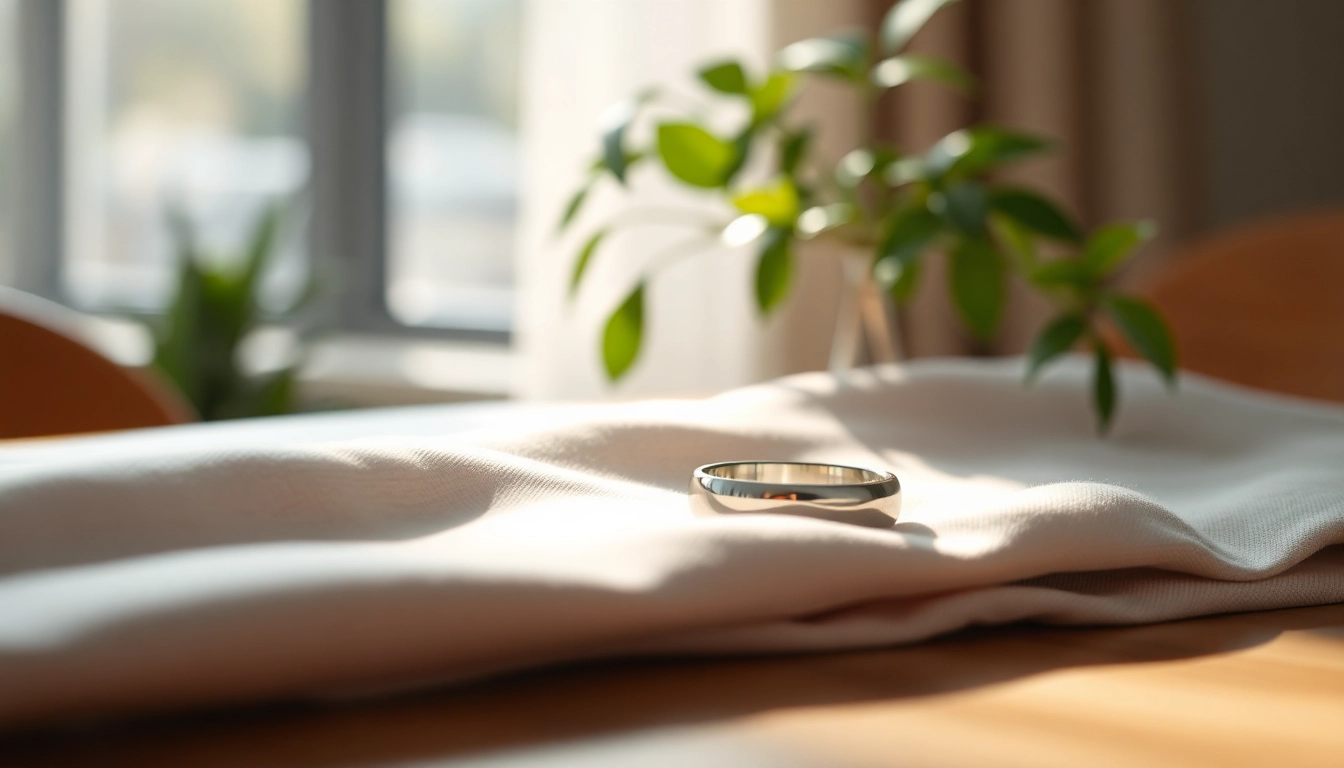View of a stylish Health Ring depicting modern technology for personal wellness.