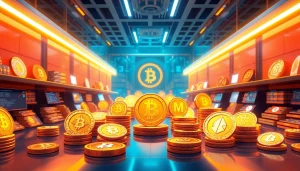 Explore trending coins listing in a dynamic digital marketplace with diverse token designs.