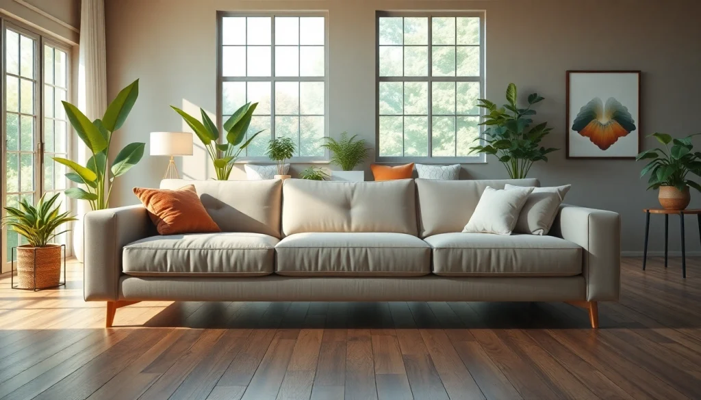 Showcase of stylish sofa beds in a well-lit modern living room setup.