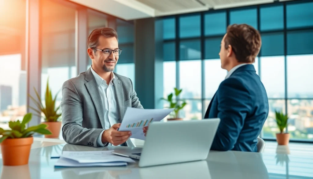 카드 현금화 전문가와 상담하는 고객의 장면