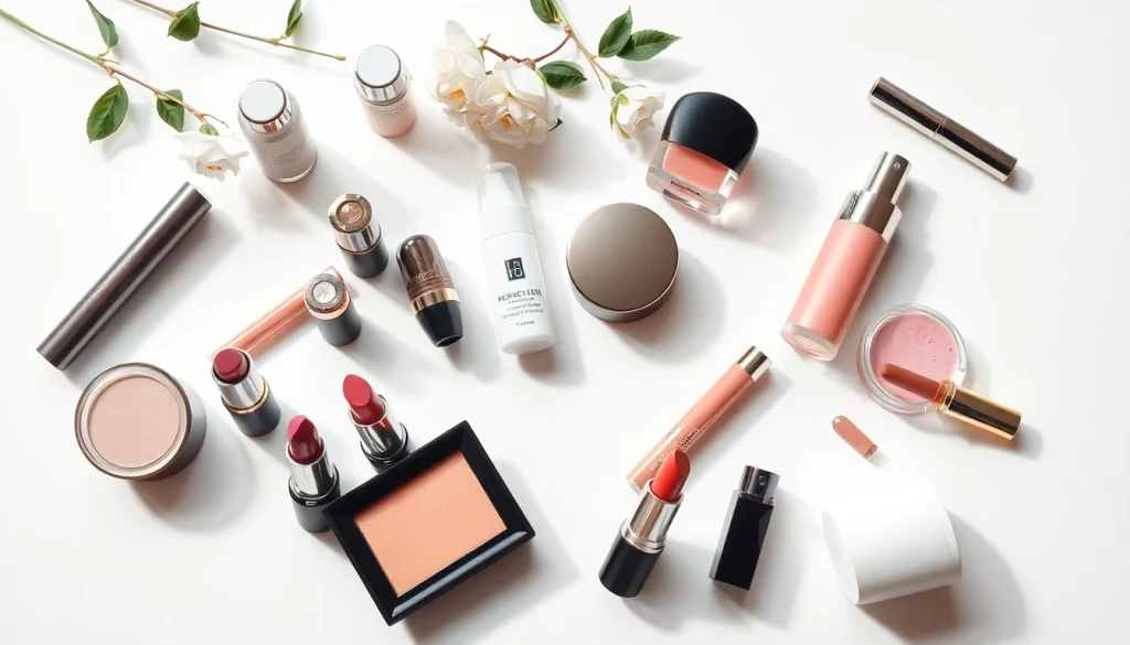 Professional product photography showcasing cosmetics for ecommerce