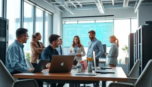 Enhance your business efficiency with expert IT support service in a modern office environment.