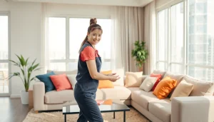 Hire the best domestic helper Dubai providing professional assistance in a modern home.