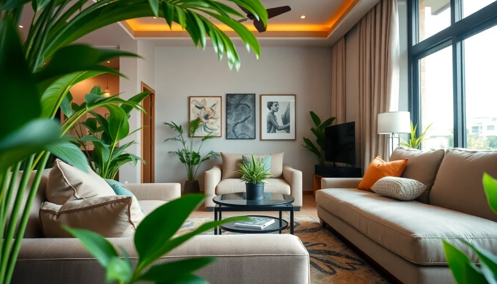 Find your dream condo for rent pattaya featuring modern decor and tropical greenery.