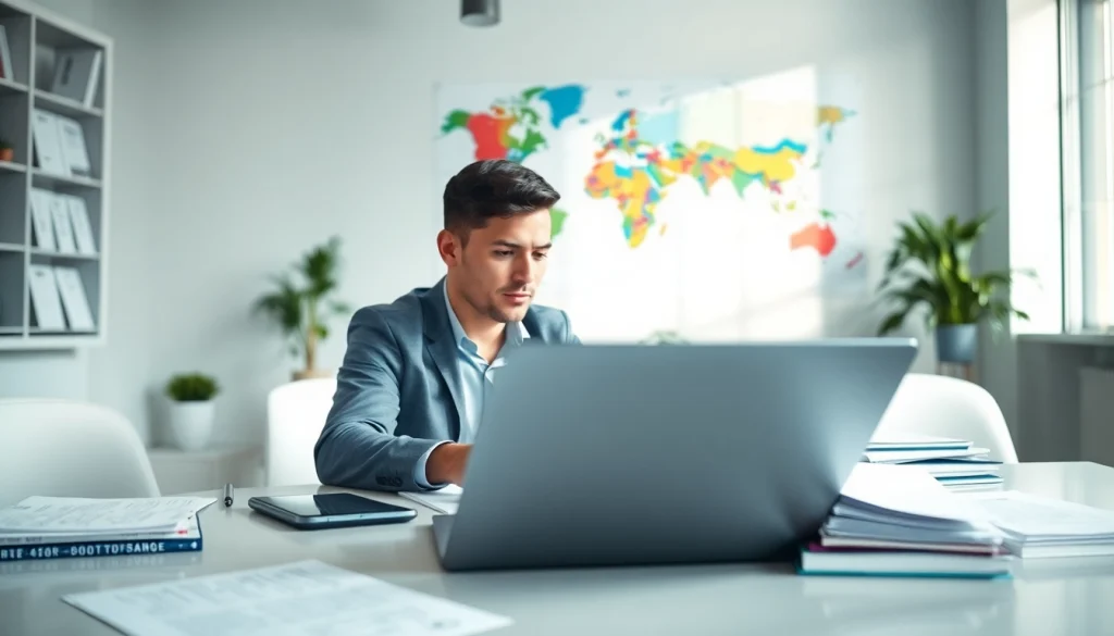 Enhance your understanding of multilingual communication with https://www.elitetranslingo.com in a vibrant office setting.