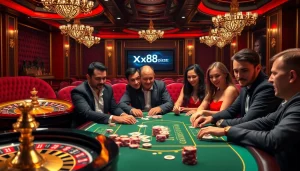 Experience excitement at https://xx88.pizza/ with high-stakes poker play and vibrant casino ambiance.