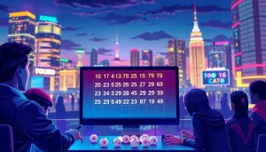 Menggambarkan pengalaman togel online yang interaktif dengan pemain dan teknologi modern.