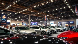 Engaging atmosphere of the Auto Cars Show with vibrant vehicles and enthusiastic attendees.