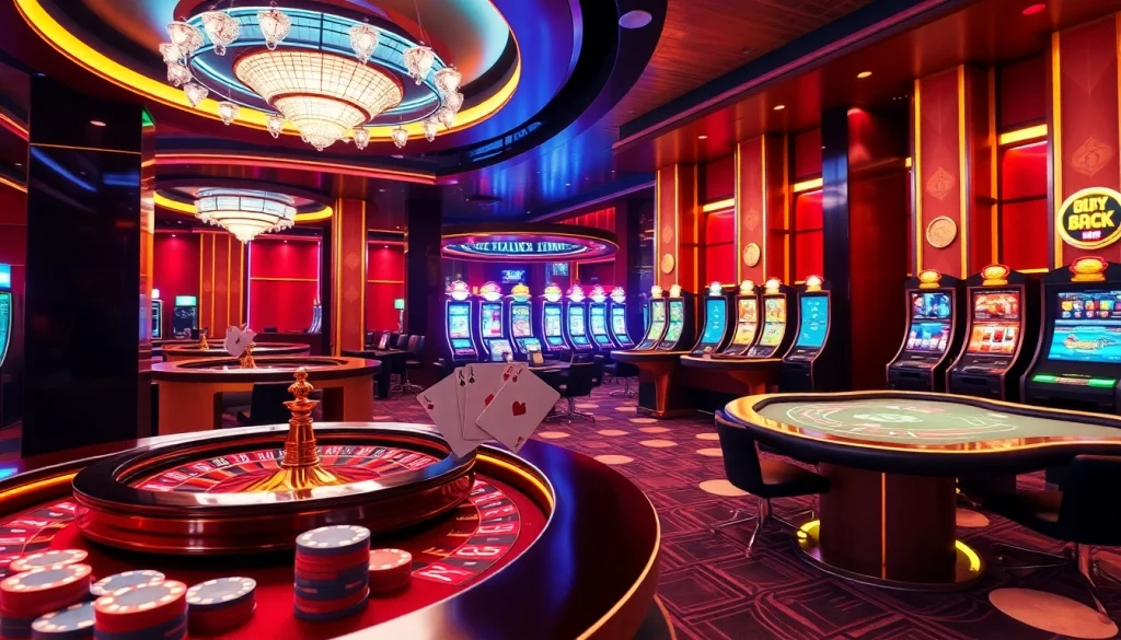 Engage in thrilling gameplay at ev882.sa.com with vibrant slot machines and a luxurious casino atmosphere.
