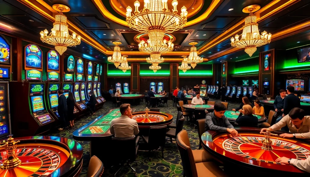 Experience thrilling gambling action at 188bet with luxurious casino tables and vibrant games.
