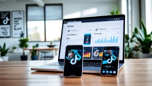 Boost your TikTok presence using a TikTok SMM panel on a professional workspace setup.