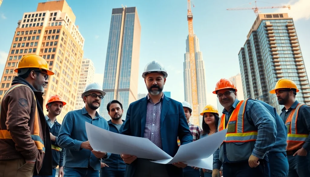 Conveying expertise, a New York City General Contractor leads a construction team in vibrant NYC.