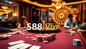 Experience the thrill of s88 vip poker at a luxurious casino table.