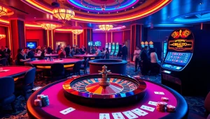 Rasakan sensasi di OBRALTOTO dengan meja kasino mewah dan mesin slot yang meriah.