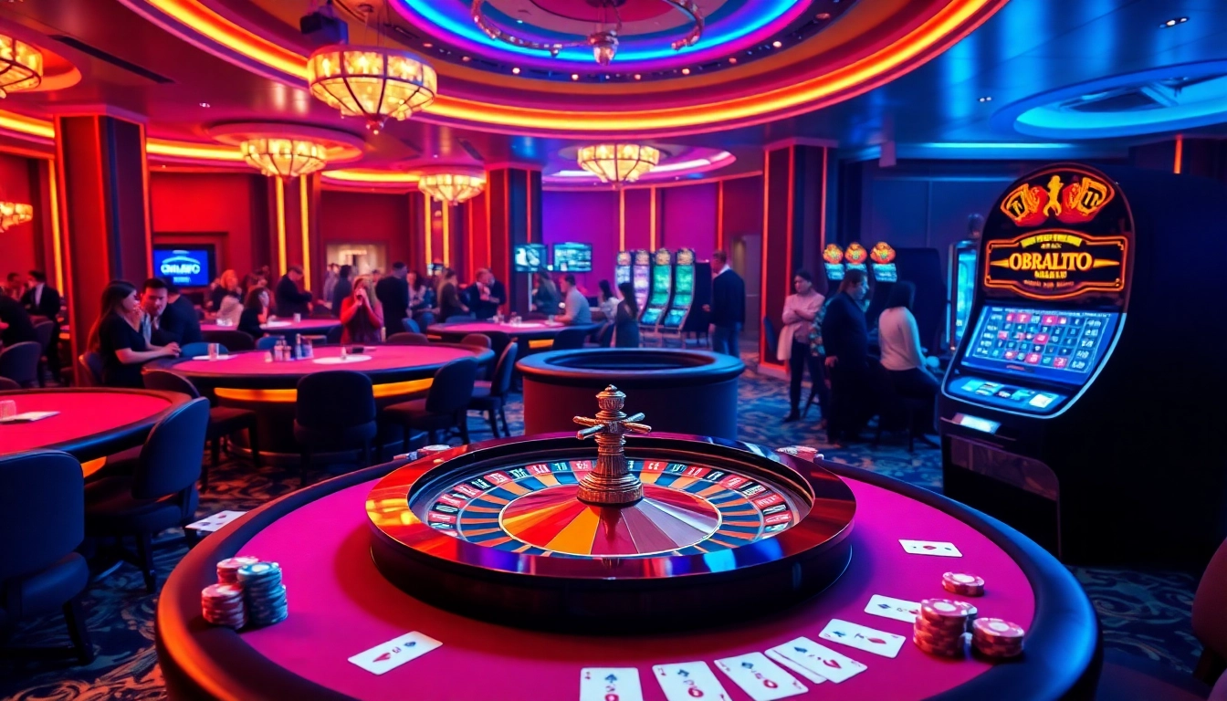 Rasakan sensasi di OBRALTOTO dengan meja kasino mewah dan mesin slot yang meriah.