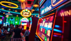 Permainan slot Istana777 yang mengasyikkan dalam suasana kasino digital yang ceria.