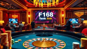 Experience the thrill at F168 link, featuring an exciting roulette game with elegant ambiance.