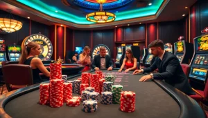 Engage in a thrilling casino experience with nhà cái mm88 featuring poker chips and roulette.