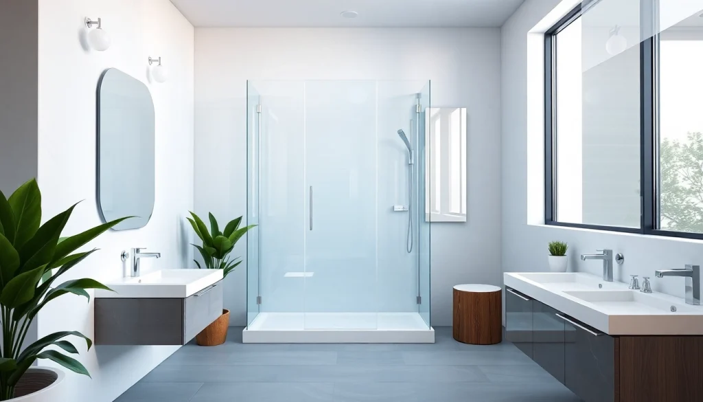 Moderne duschkabine 90x90 in einem stilvollen Badezimmer mit eleganten Details.