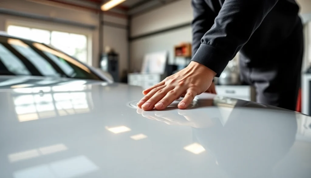 Enhance vehicle protection with ceramic coating Chattanooga by skilled technicians applying a glossy finish.