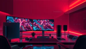 Innovative digital workspace for nsfw ai creativity showcasing generative art.