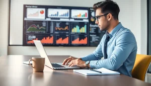 Find competitor pricing by examining detailed analysis in a bright and professional office setting.